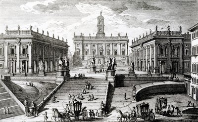 Piazza del Campidoglio von Giuseppe Vasi